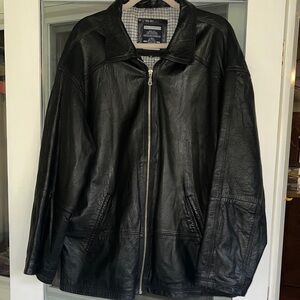 Men's Classic Black Leather Jacket